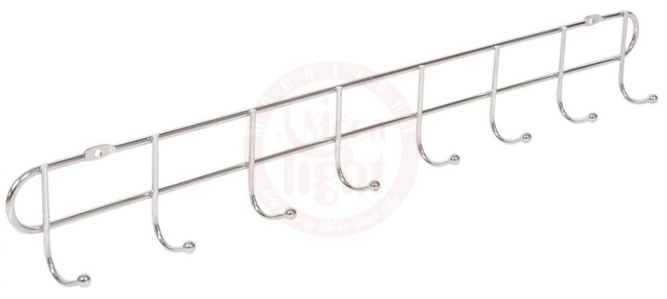 Steel Wall Hanger 8 Hook 47 X 3 Cm  20473