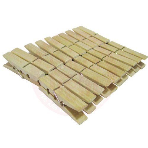 Cloth Clip Bamboo 20 Pcs 25034