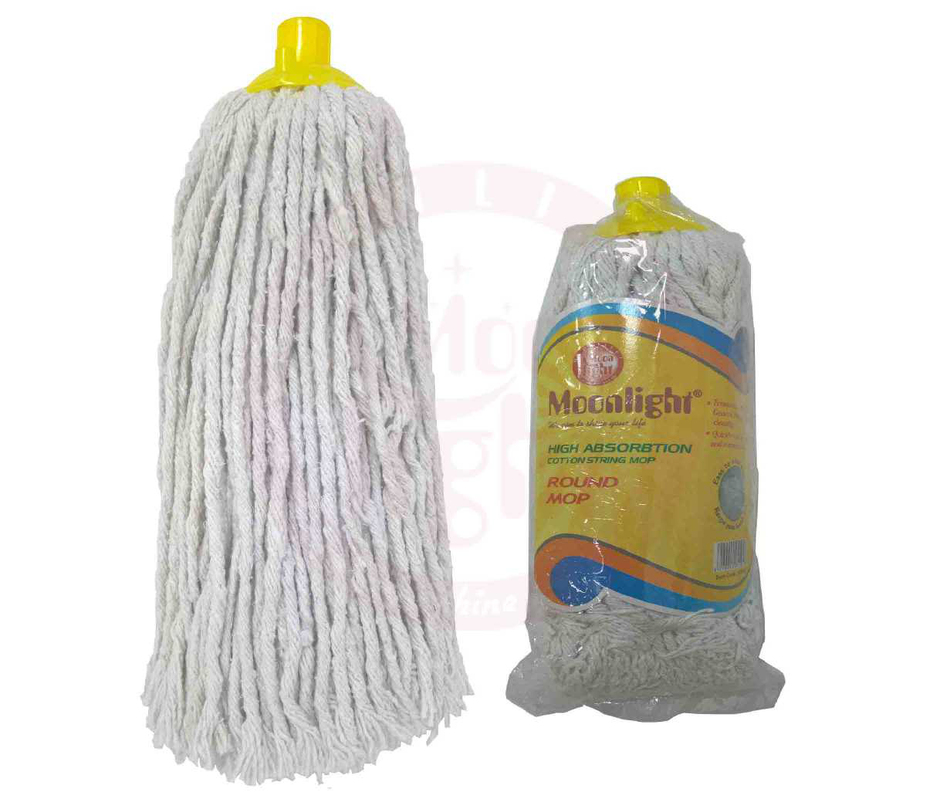 Cotton Round Mop 280 Gms With Wooden Stick  55016