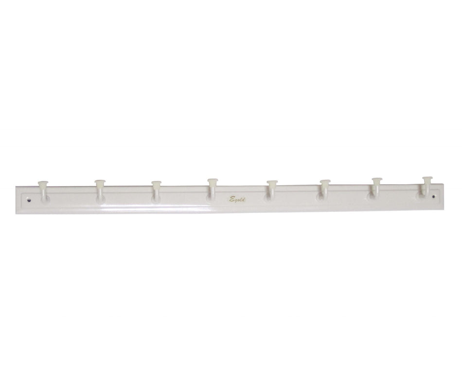 Steel Wall Hanger Heavy Ivory 8 Hooks  40303