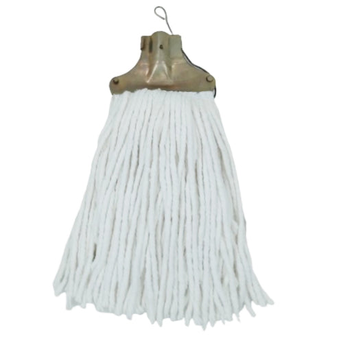 Moonlight Taiwan High-Quality Cotton Mop With Metal Clip, Wooden Stick 40447