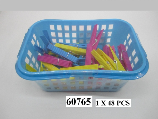 Cloth Clip In Basket 48 Pcs  60765