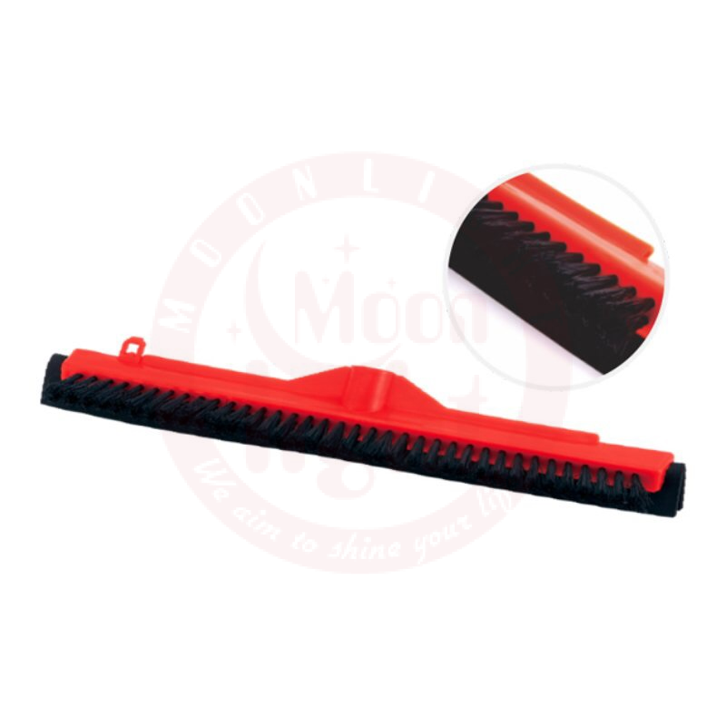 Plastic Squeegee With Brush 40 Cm With Wooden Stick  50045