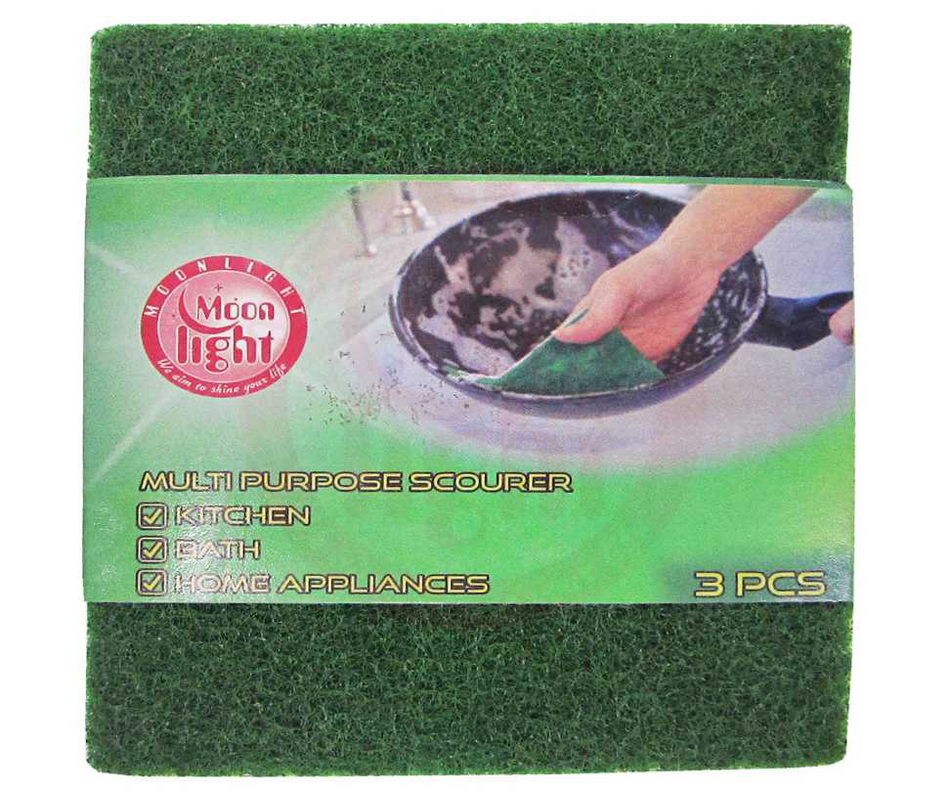 Scouring Pad 3ps Set Green  70736