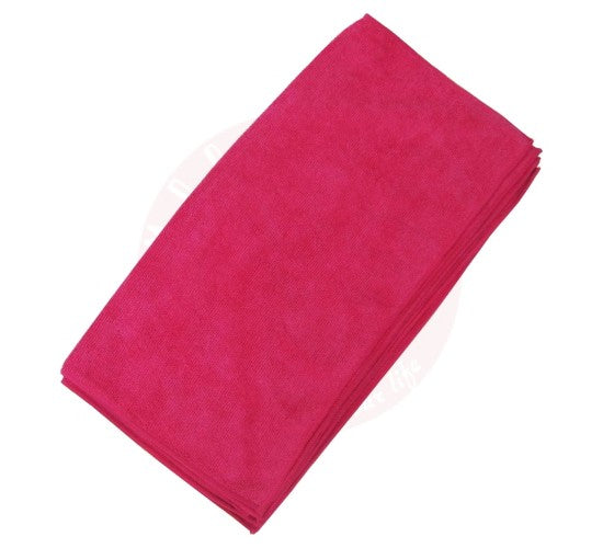 MICROFIBER TOWEL 45X45CM 12 PCS RED 50590R