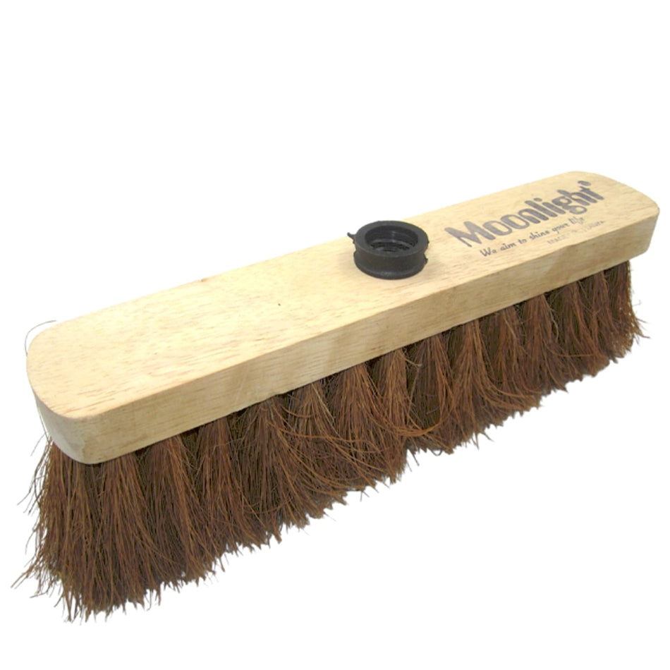 Coco Broom 12" With Socket, Wooden Stick  52326