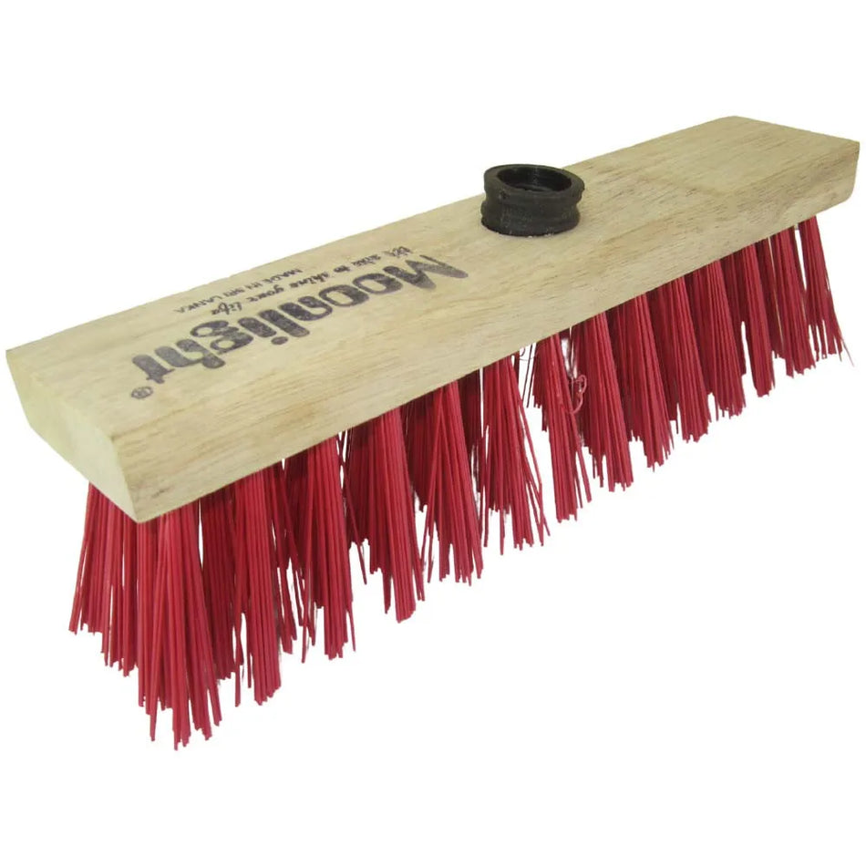 Moonlight 4 Row Street Broom with Socket and 120cm Wooden Handle