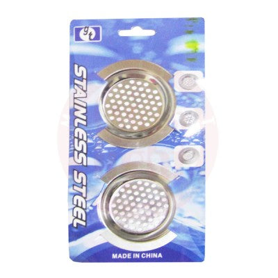 SINK STRAINER STAINLESS STEEL 2 PCS PLATE 55604