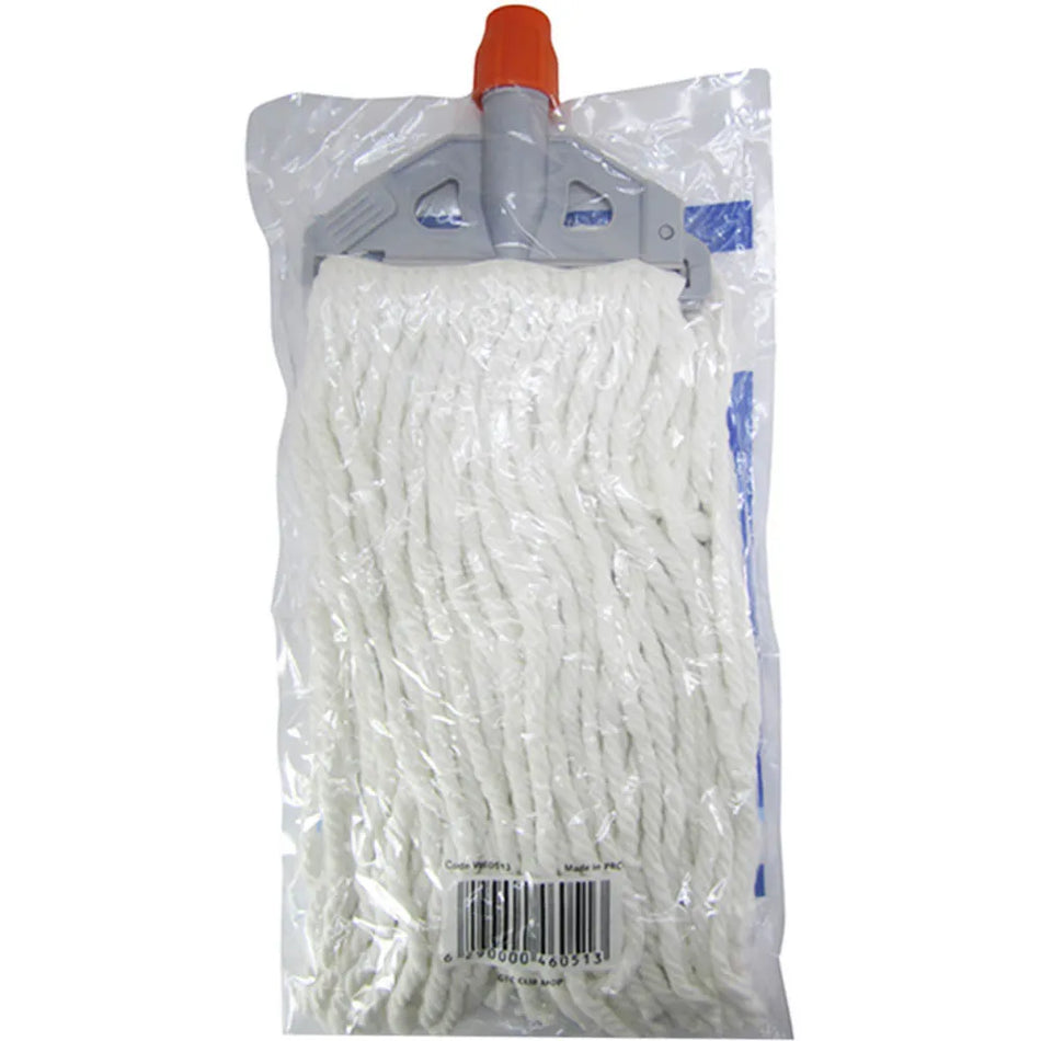 Moonlight Cotton Mop with PVC Clip - 170g with 120cm Wooden Handle