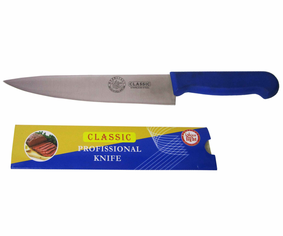 Classic Knife 8" Blue Handle  80312b