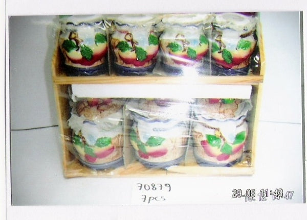 Spice Jar 7 Pcs Glass Set  70879