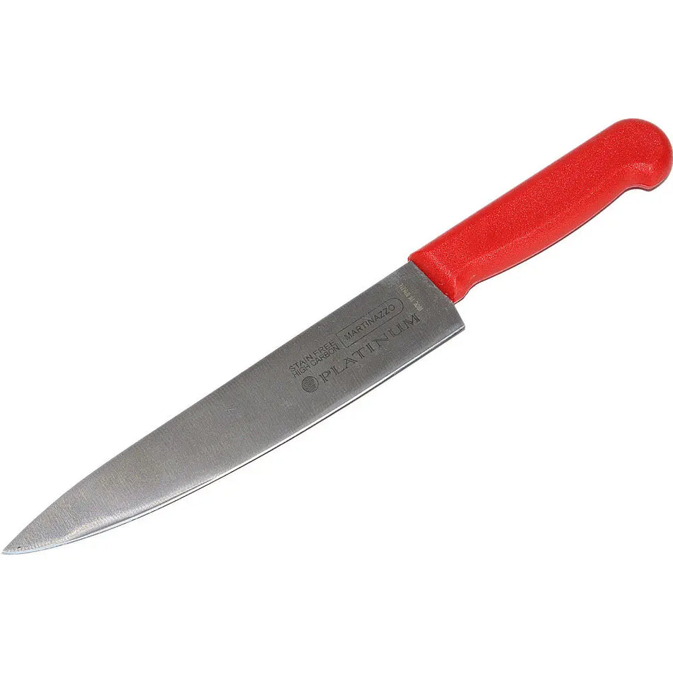 MARTINAZZO Premium Meat Knife With Plastic Handle, 8" Red