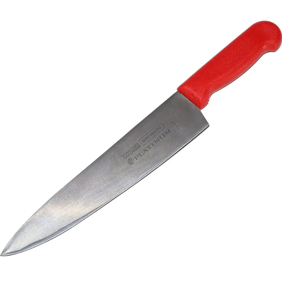 MARTINAZZO Premium Meat Knife With Plastic Handle, 10" Red