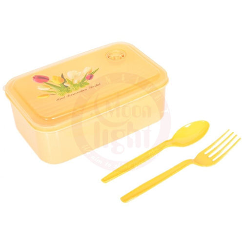 Lunch Box With Spoon And Fork  76029