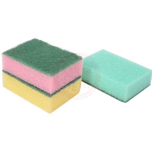 Cleaning Sponge With Scrubber 30 Pcs ( 3 Pcs Set)  70732