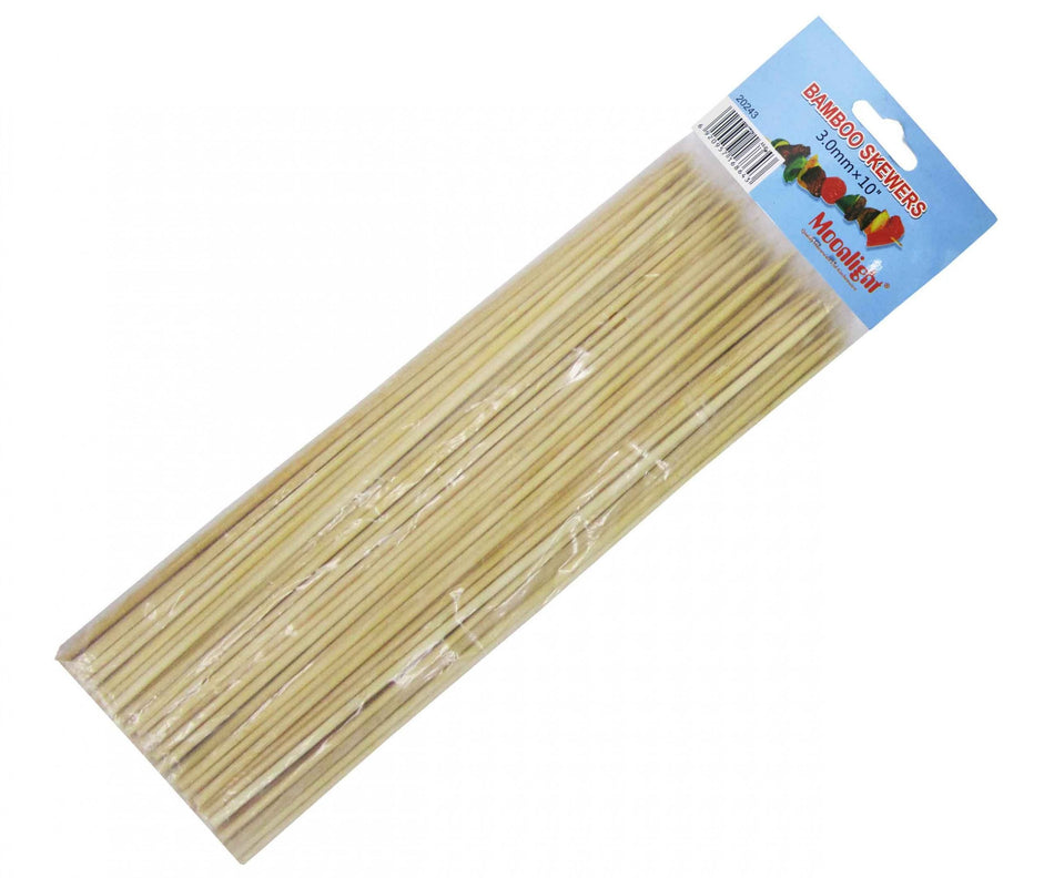 Wooden Skewers 10" 3mm  20243