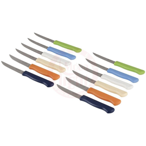 Martinazzo Steak Knife Plastic Handle 12 Pc Card  21236