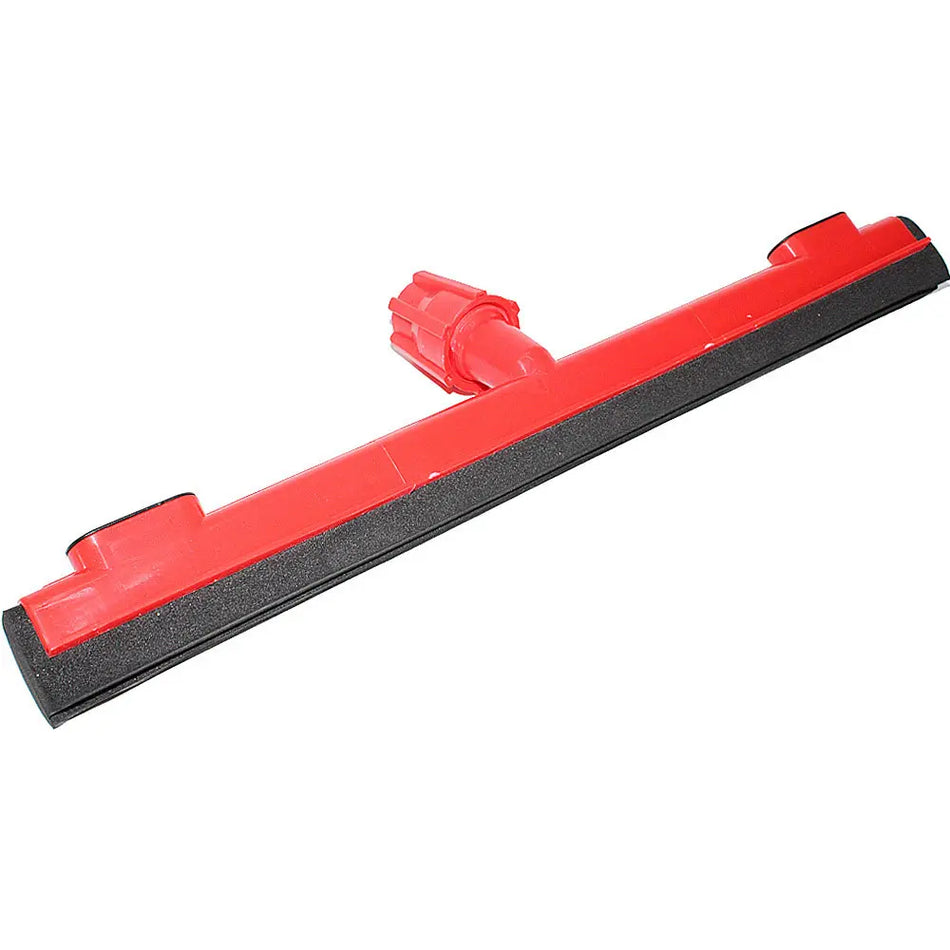 MoonLight Plastic Squeegee 45cm Rubber Blade, Floor Cloth Holder Clips, 120cm Wooden Handle