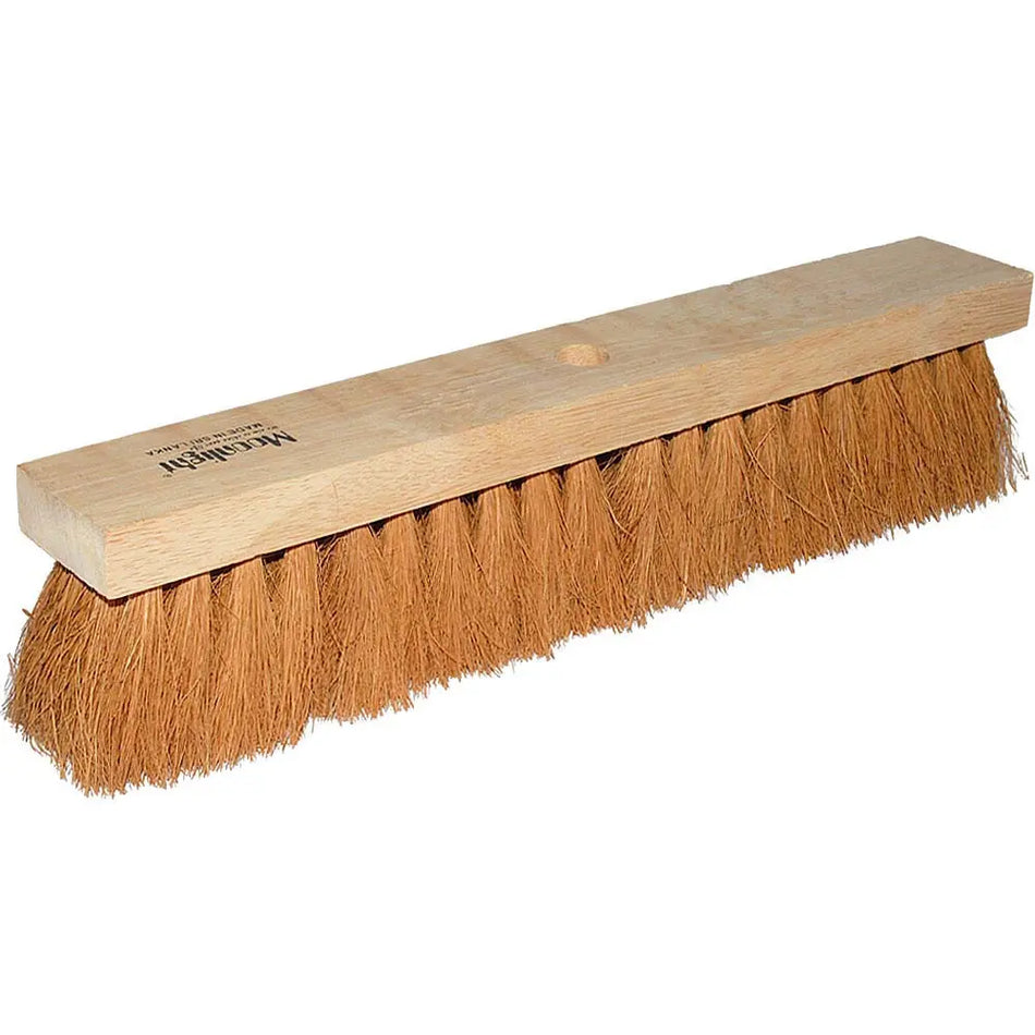 Coco Broom 18" Natural Half Round  10191