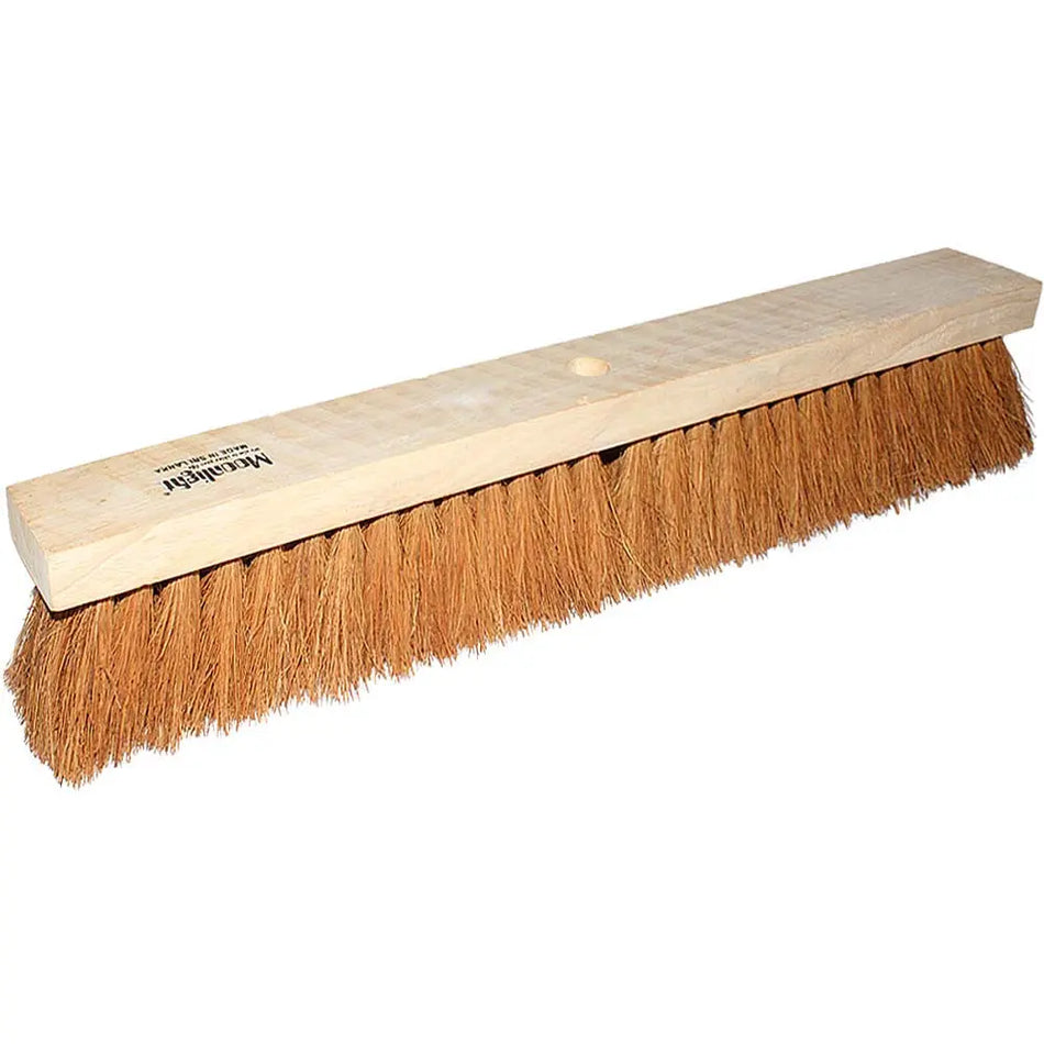 Coco Broom Flat 24" With Wooden Stick  20232