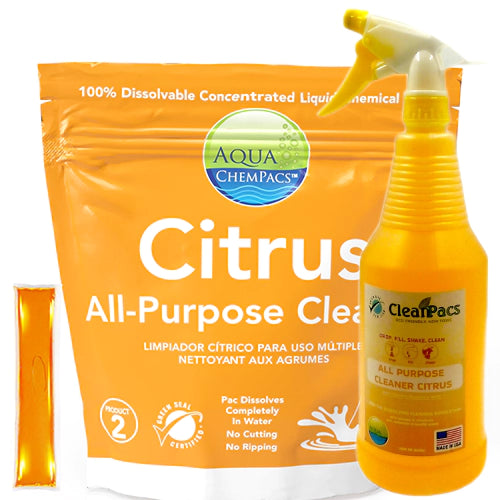 Cleaner Citrus All Purpose, Made In USA, Aqua Chempacs