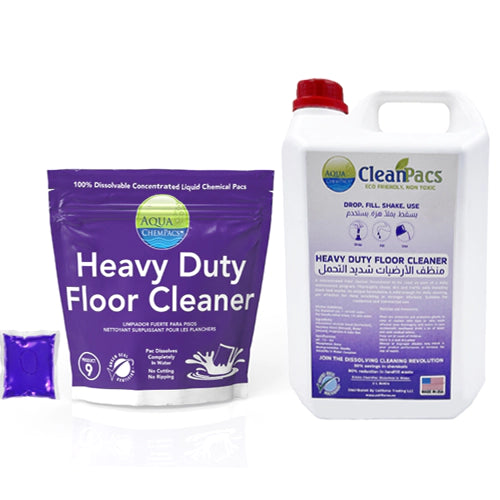 Floor Cleaner Heavy Duty, Made in USA, Aqua Chempacs