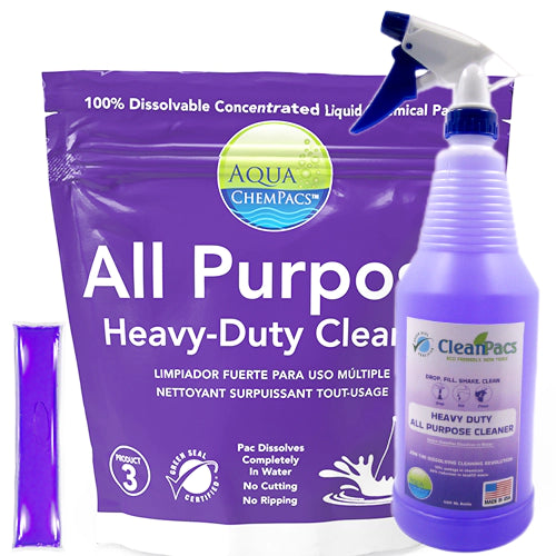 Cleaner Heavy Duty All Purpose, Made in USA, Aqua Chempacs