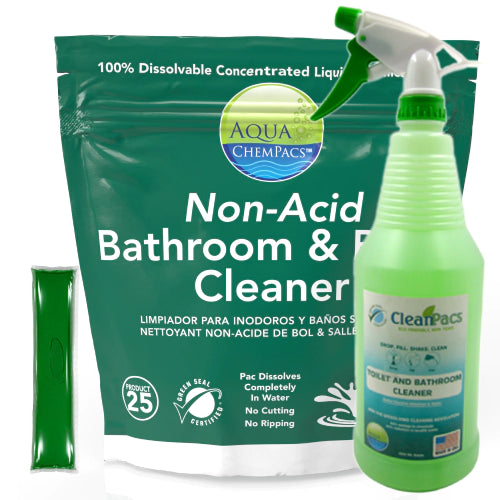 Toilet Cleaner, Bathroom Cleaner, Made in USA, Aqua Chempacs