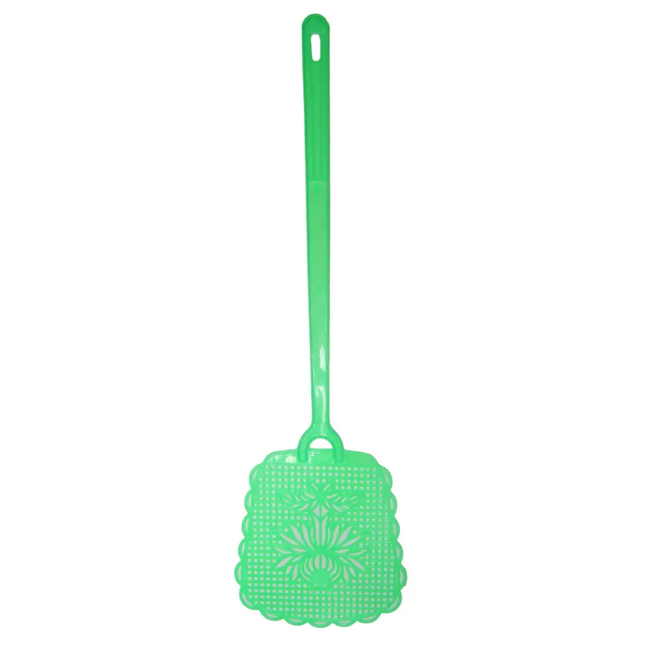 Moonlight Plastic Fly Swatter, Long and Flexible Handle, 10 Pieces Set