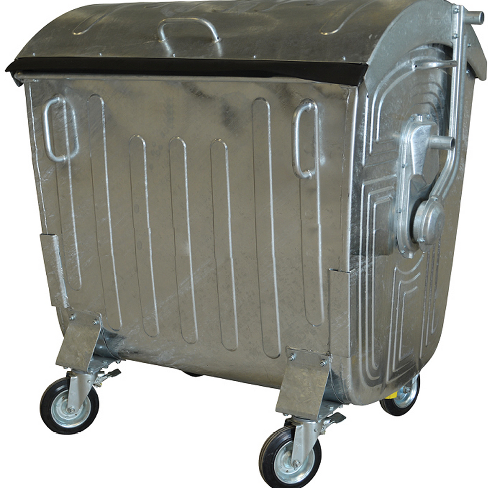 Garbage Can 1100L Galvanized 1.1 CBM