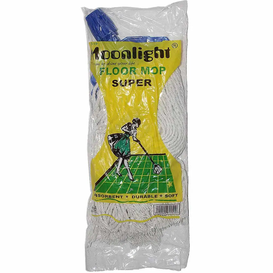 Moonlight Cotton Mop 350 Gms With Wooden Stick  40519