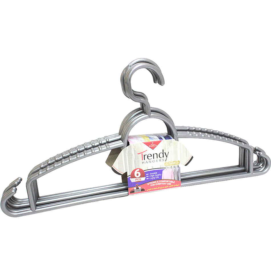 Plastic Clothes Hanger 6 Pcs Set  55460