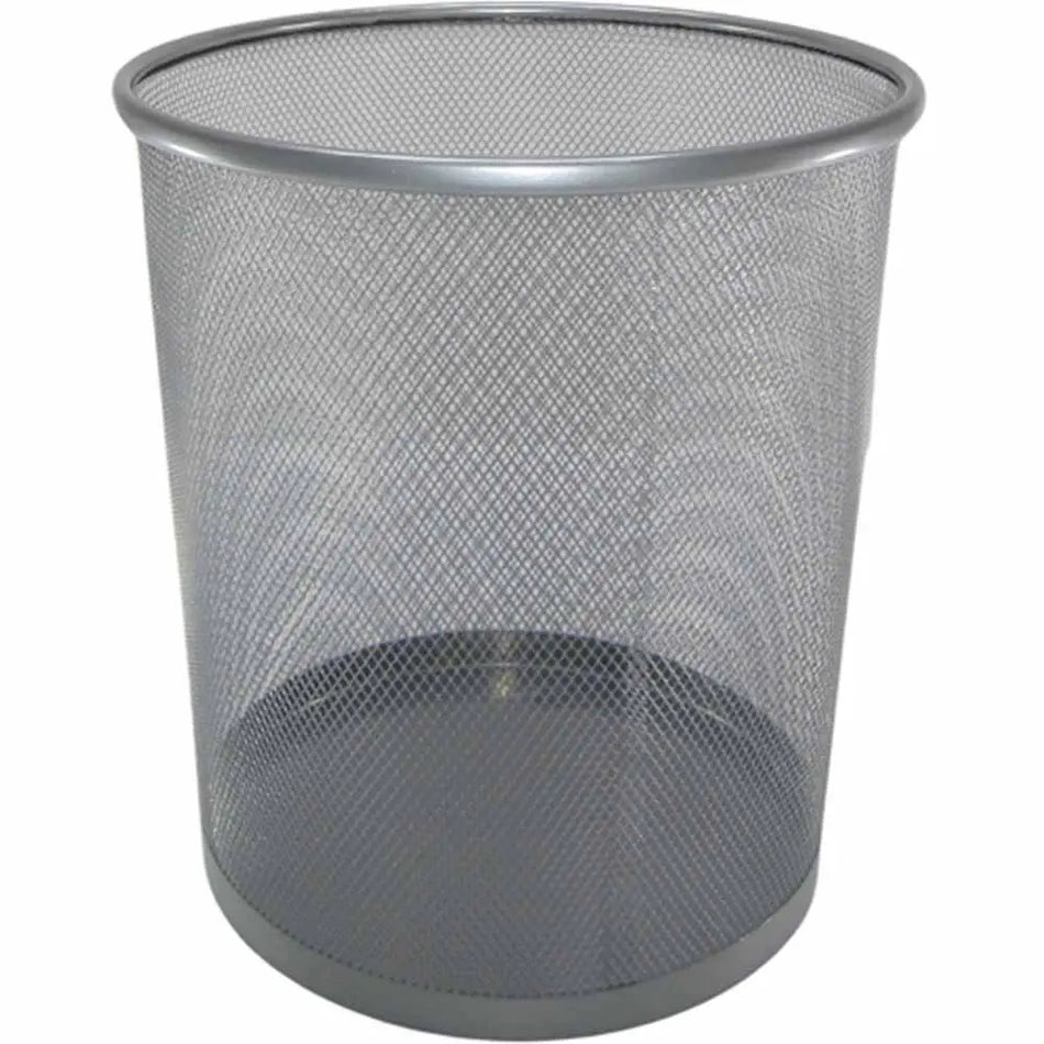 Office Dustbin With Silver Metal Mesh 13 L  52332