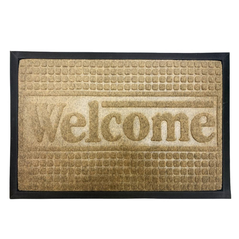 Welcome Door Mat Rubber 40 x 60 cm For Home Decor