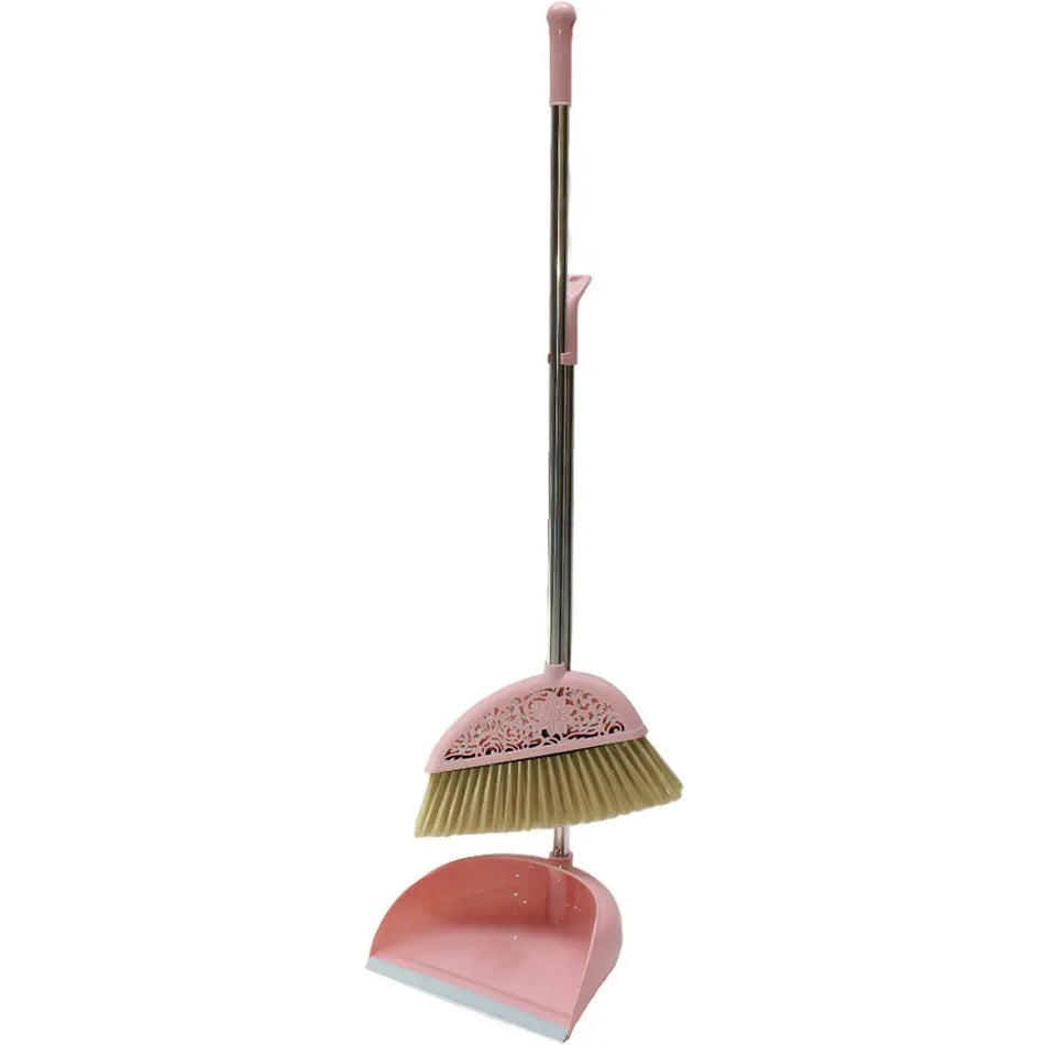 Lobby Dustpan With Brush Set Half Round  80232