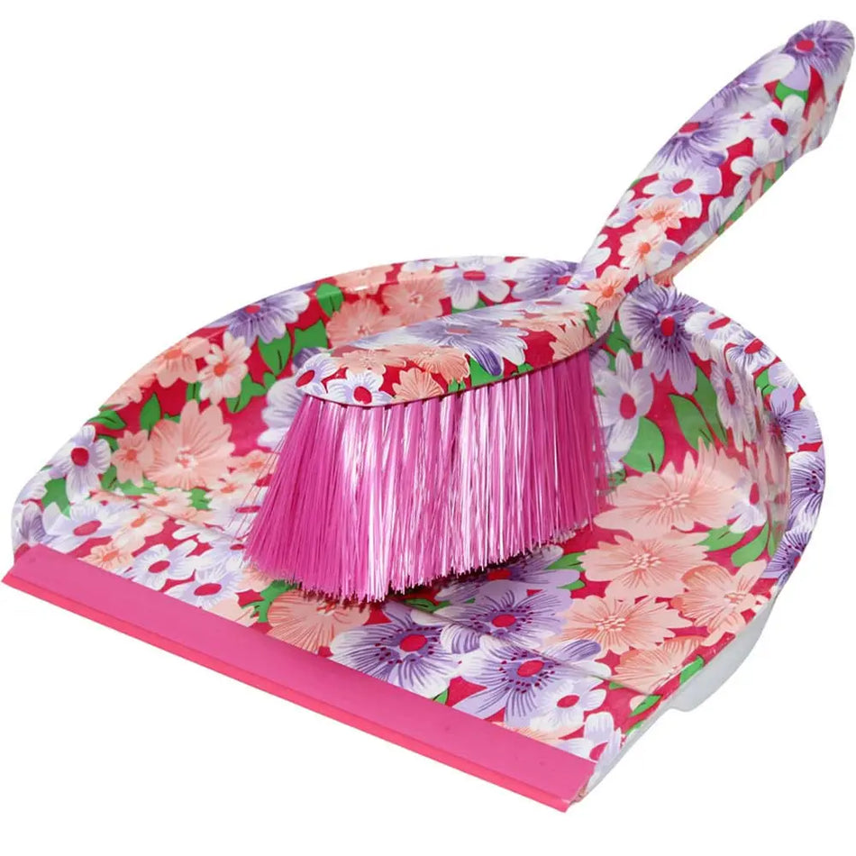 Dustpan Set Floral Design  58052