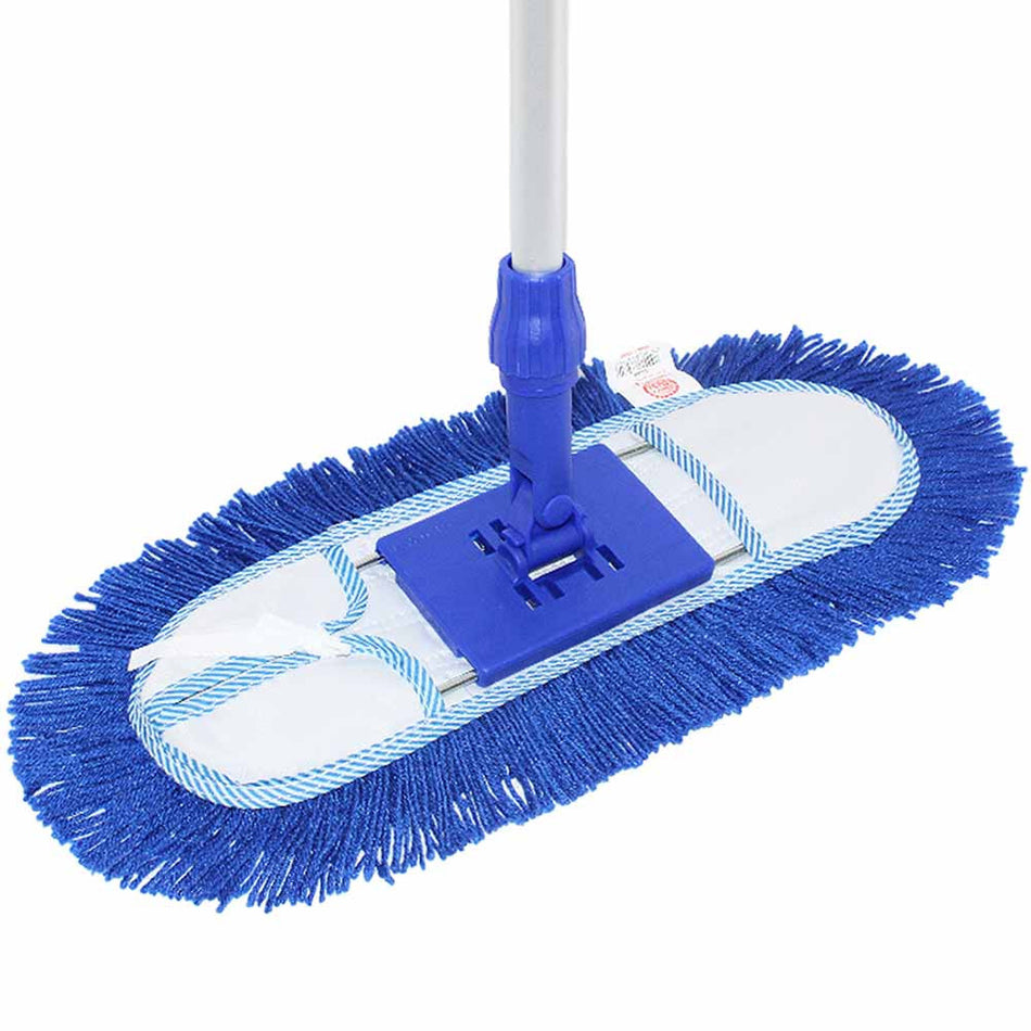 Moonlight Dust Control Mop Acrylic 40cm Blue With Metal Stick 30340