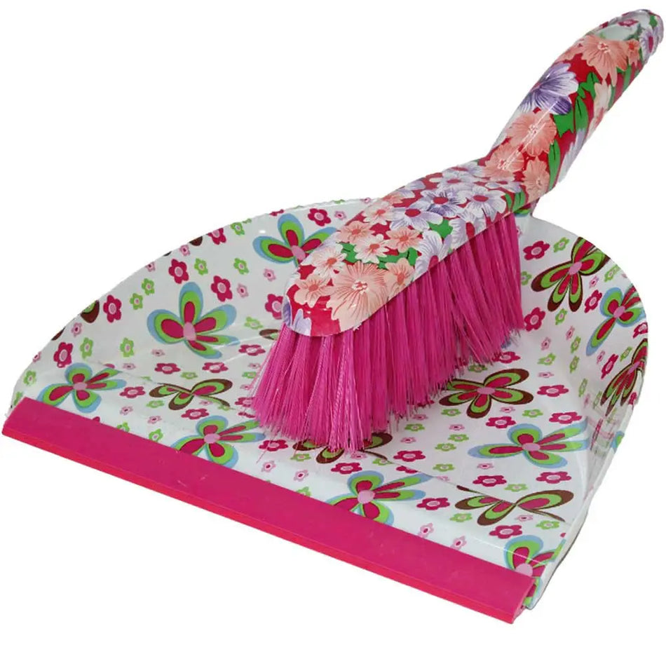 Dustpan Set Floral Design  89014