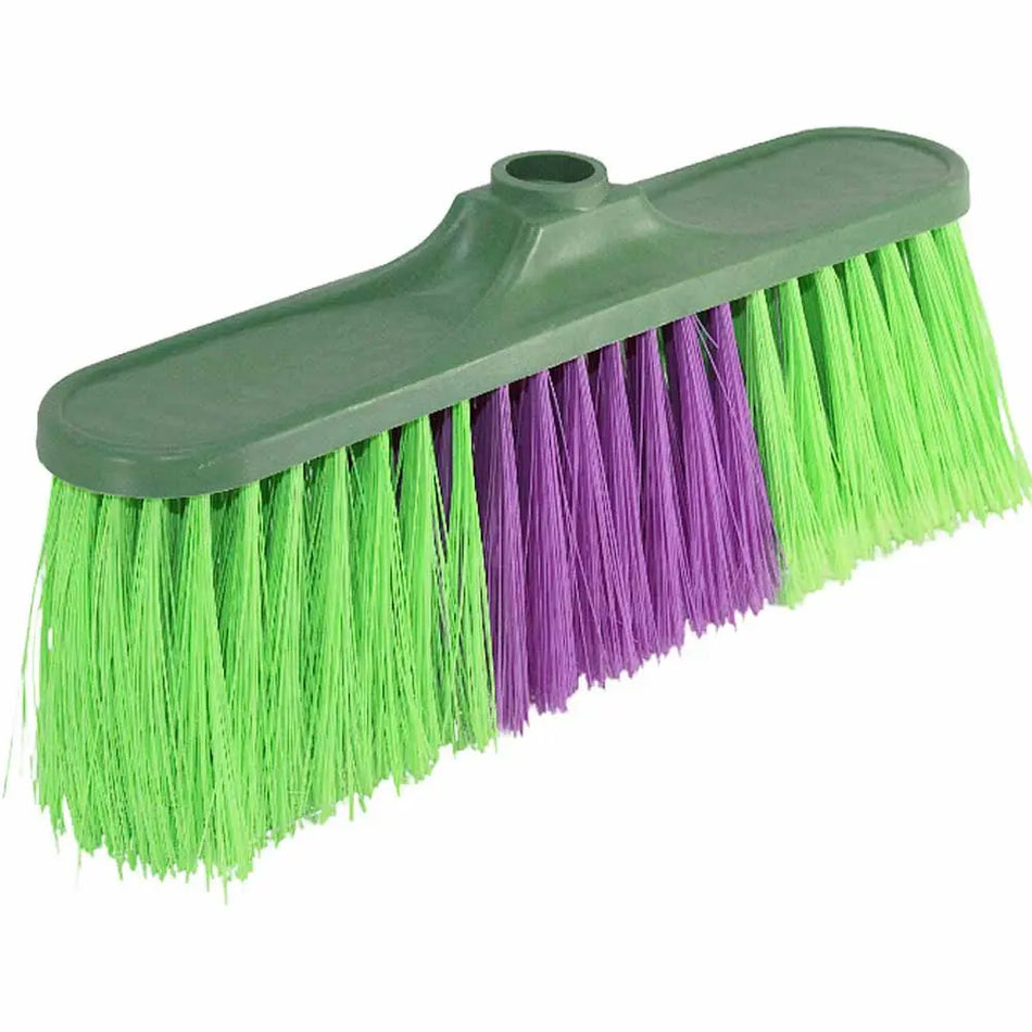 Broom Soft Multi Color With Wooden Stick  16068