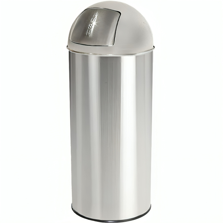 MoonLight Stainless Steel Coated Push Dustbin 70 Liters