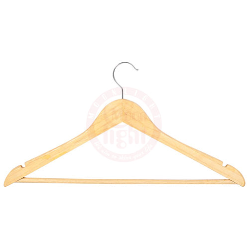 Wooden Clothes Hanger With Plastic Sleeve  21130