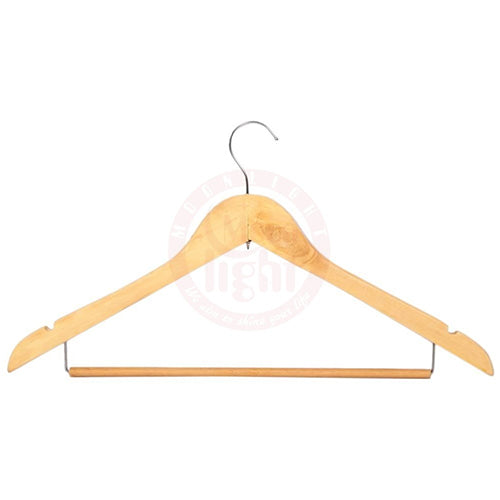 Wooden Clothes Hanger With Tie Holder  30369