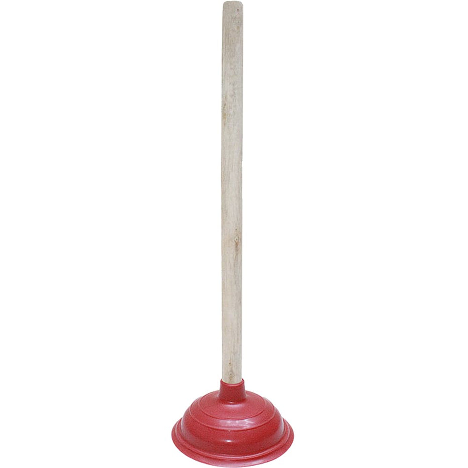 Swip Rubber Plunger With Wooden handle Red