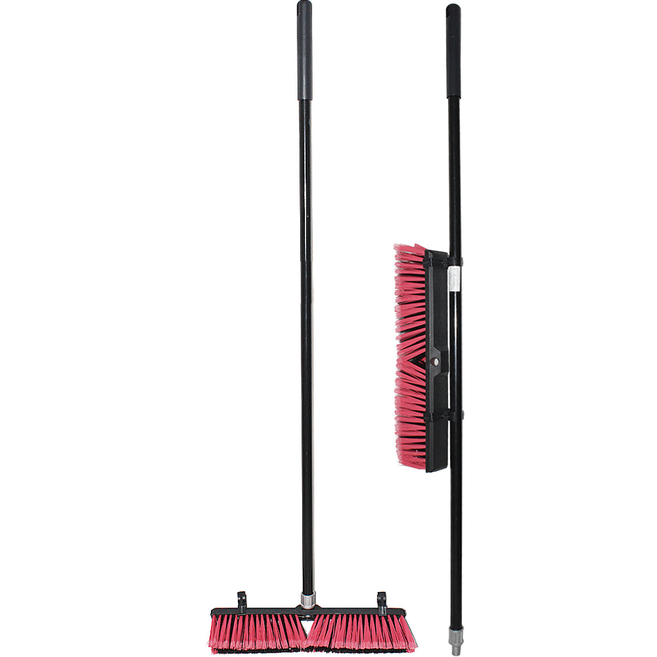 BROOM INDUSTRIAL 48CM WITH LONG HANDLE