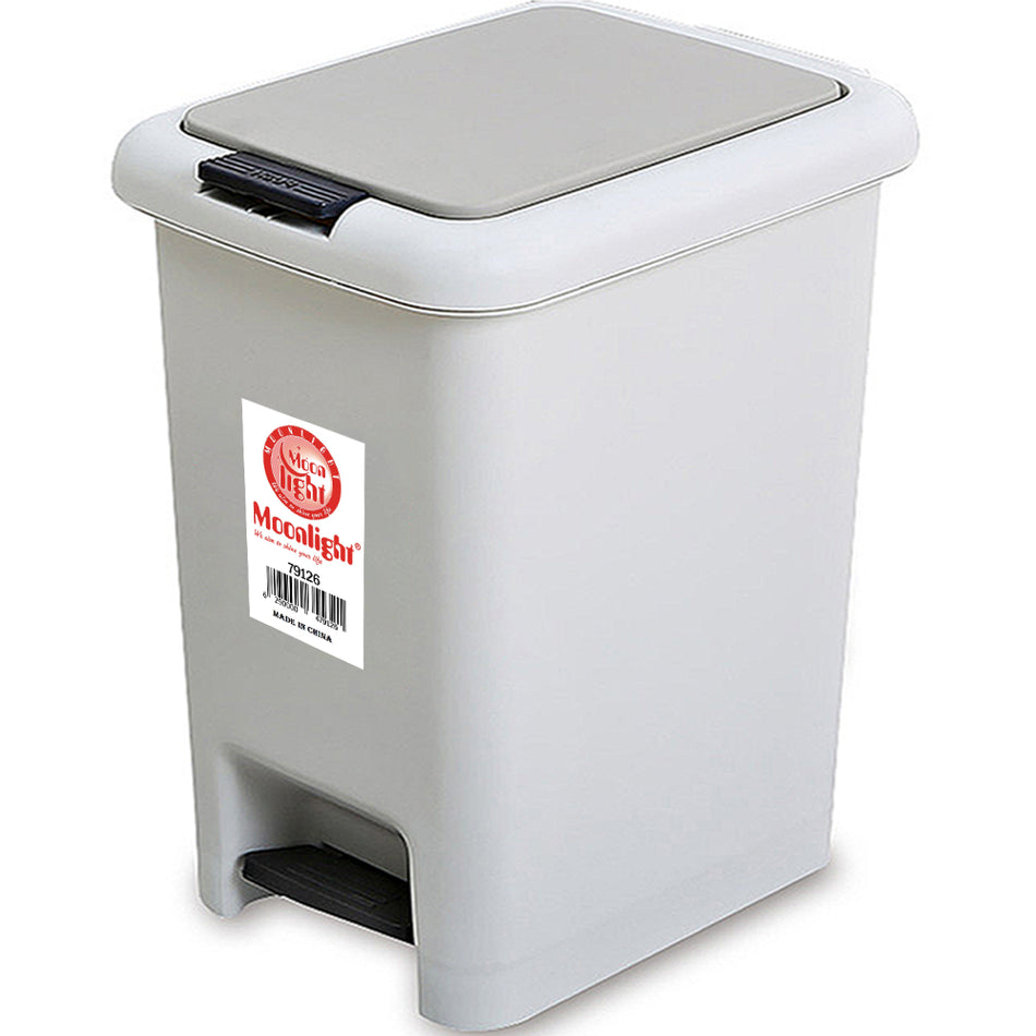 Indoor Trash Can With Pedal and Press Type Lid 8 Liter - 8 LTR