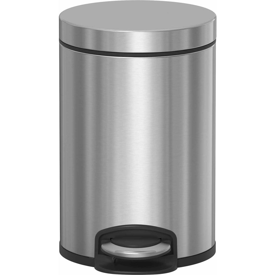 Stainless Steel Soft Close Lid Pedal Dustbin Steel, Java, 3L, 5L, 8L, 12L, 20L, 30L - 3LTR