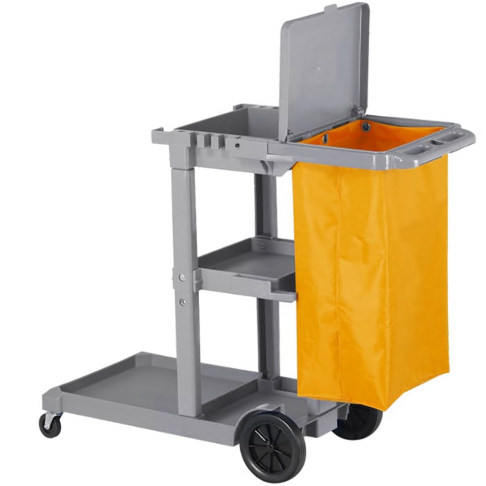 SERVICE CART WITH COVER BLACK
