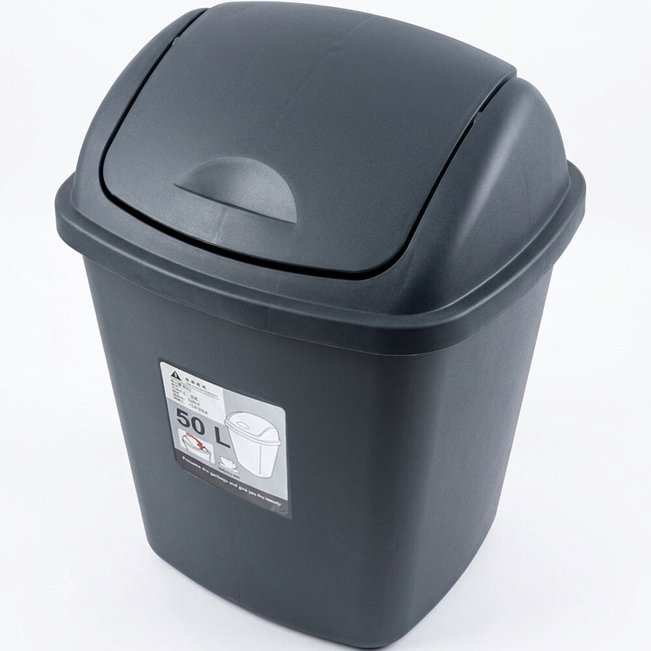 DUSTBIN 50L PUSH TYPE - ASSORTED COLOR