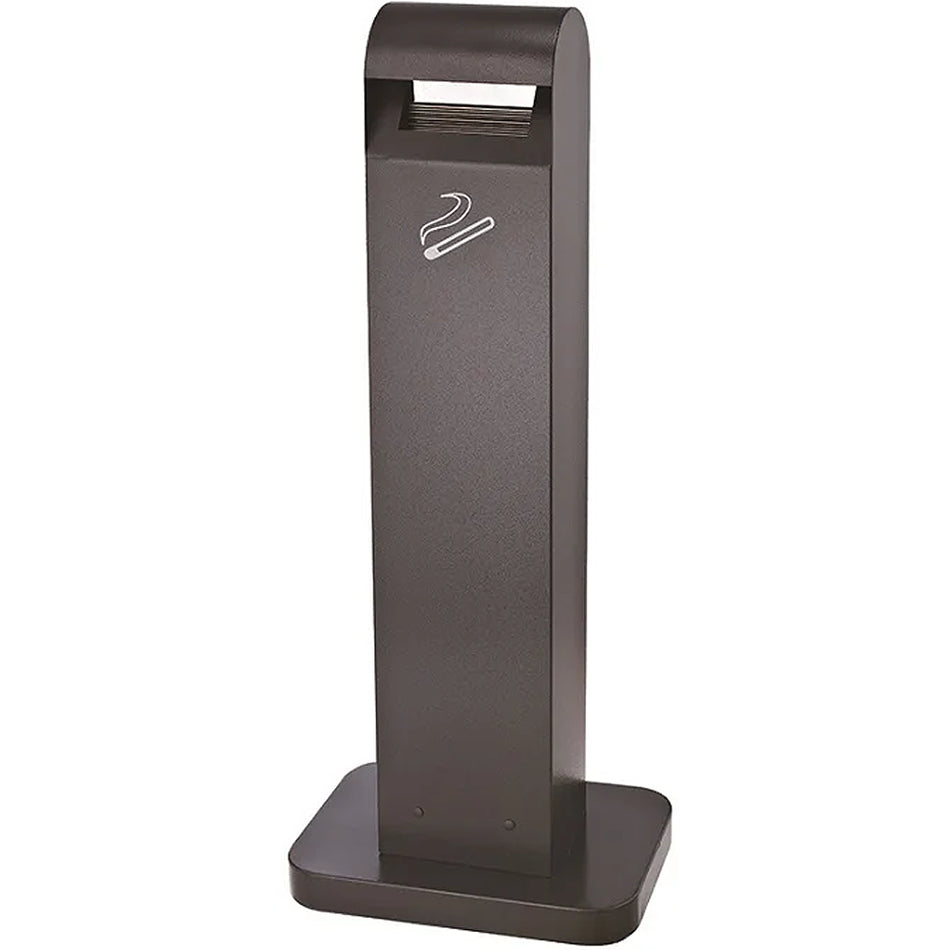 Metal Ash Tray Commercial Outdoor Standing Ashtray 4 Liter Black, For Shopping Malls, Hotel