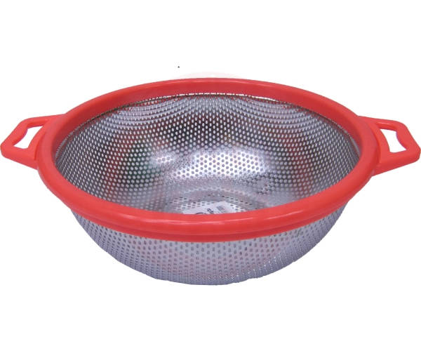 Steel Strainer (colander) Plasstic Rim 24cm  15042